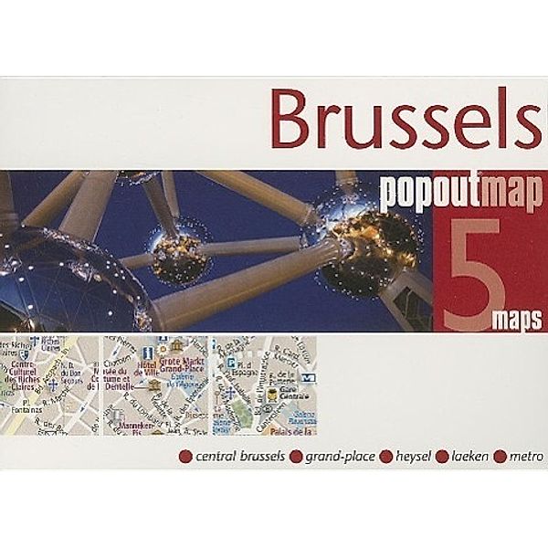 Brussels PopOut Map, 5 maps