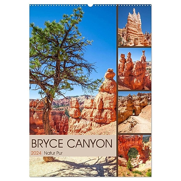 BRYCE CANYON Natur Pur (Wandkalender 2024 DIN A2 hoch), CALVENDO Monatskalender, Melanie Viola