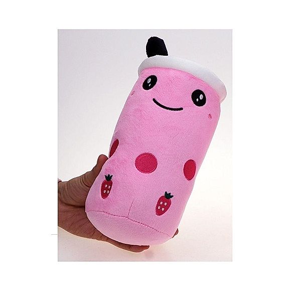 Bubble Tea Boba Plüsch rosa, 20cm