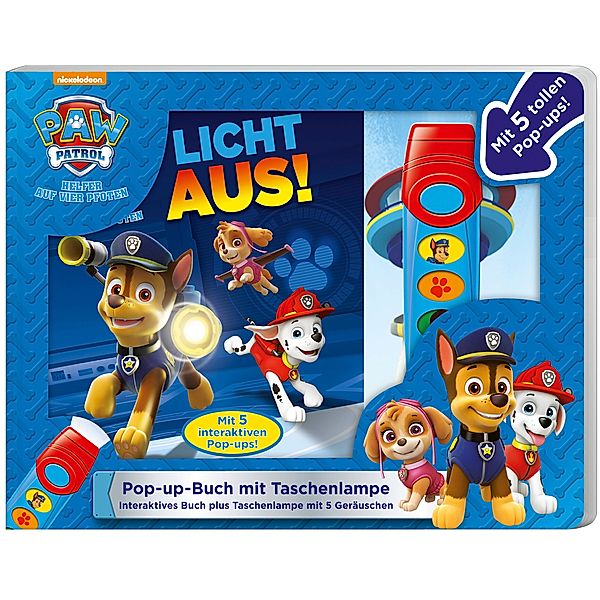 Buch & Sound Spiel-Set, PAW Patrol, Licht aus!