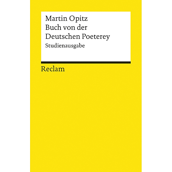 Buch von der Deutschen Poeterey (1624), Martin Opitz