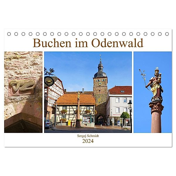 Buchen im Odenwald (Tischkalender 2024 DIN A5 quer), CALVENDO Monatskalender, Sergej Schmidt