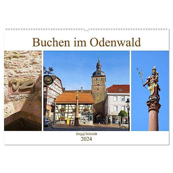 Buchen im Odenwald (Wandkalender 2024 DIN A2 quer), CALVENDO Monatskalender, Sergej Schmidt