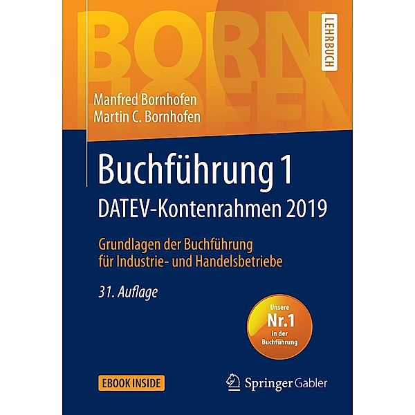 Buchführung 1 DATEV-Kontenrahmen 2019 / Bornhofen Buchführung 1 LB, Manfred Bornhofen, Martin C. Bornhofen