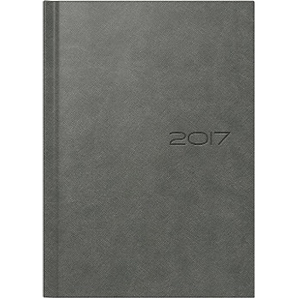 Buchkalender 2017 futura 2 Manh. grau