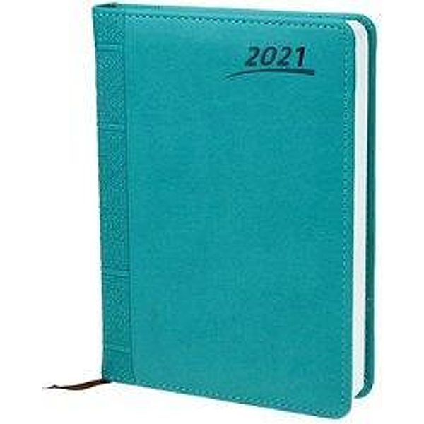 Buchkalender 2021 A5 Aqua