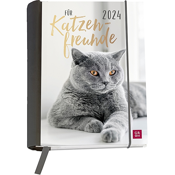 Buchkalender 2024: Für Katzenfreunde, Buchkalender 2024: Für Katzenfreunde