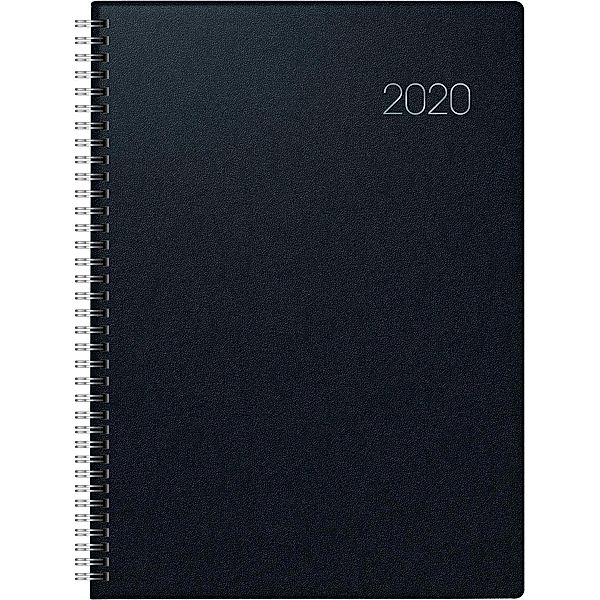 Buchkalender A4 sw Wire-O 2020