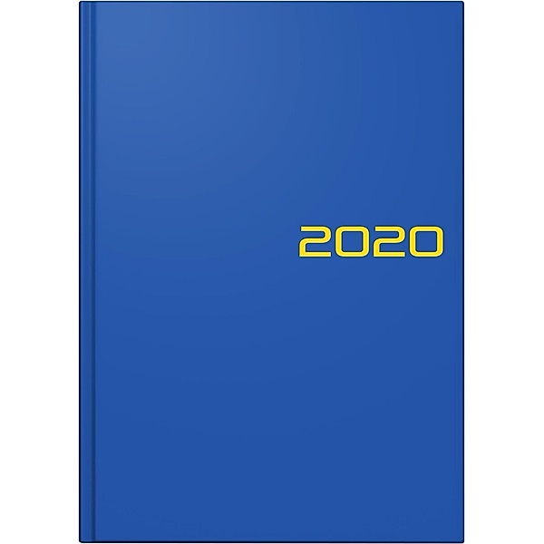 Buchkalender A5 blau 2020