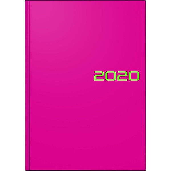 Buchkalender A5 pink 2020