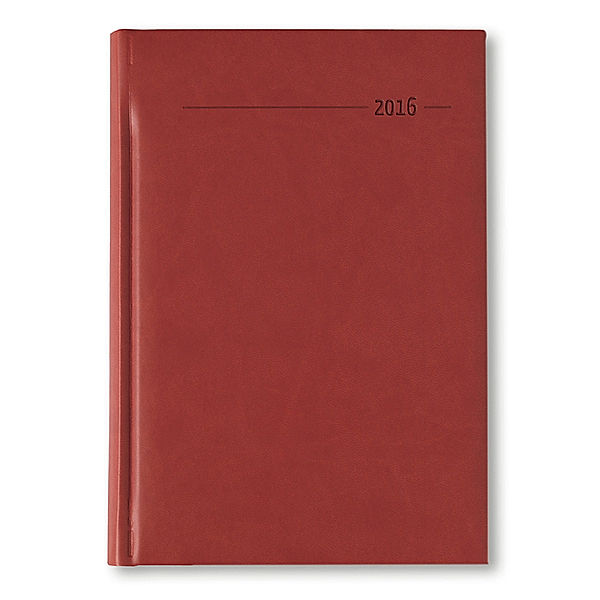 Buchkalender A5 Tucson rot 2016