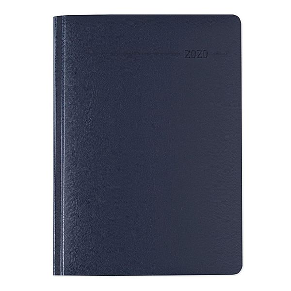 Buchkalender Balacron blau 2020, ALPHA EDITION