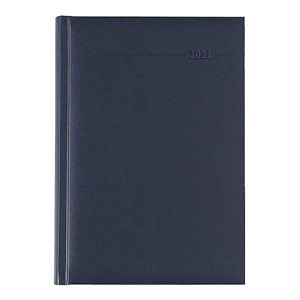 Buchkalender Balacron blau 2021