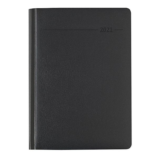 Buchkalender Balacron schwarz 2021
