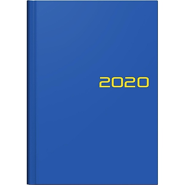 Buchkalender blau 2020