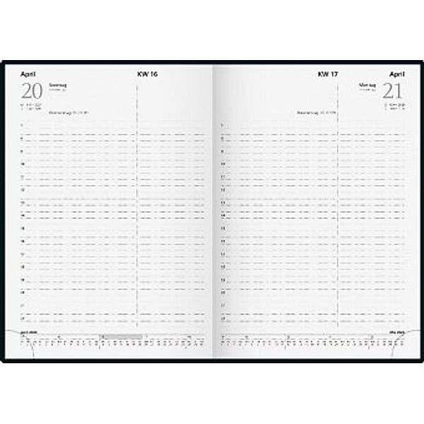 Buchkalender Chefplaner Mira rot 2020