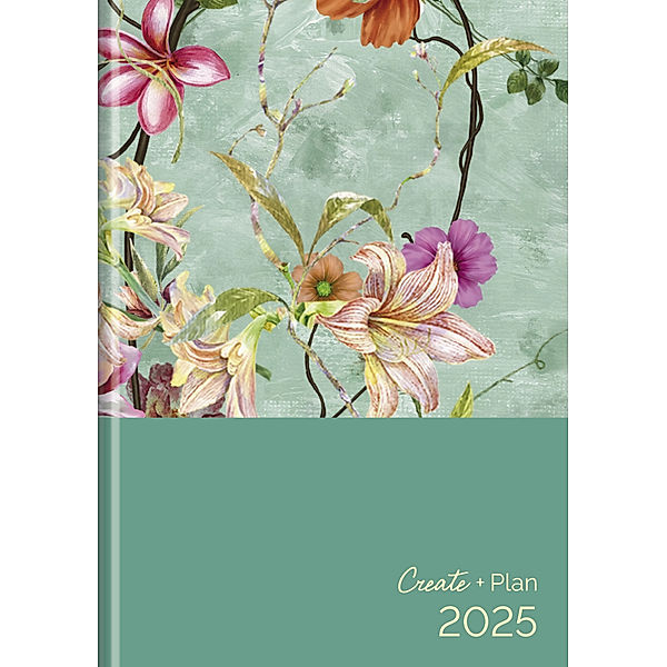 Buchkalender Create & Plan Floral 2025