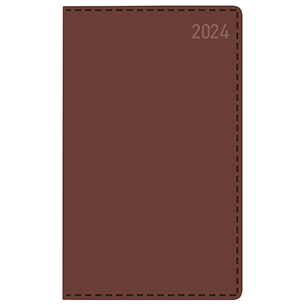 Buchkalender Daily Timer Compact Tizio braun 2024