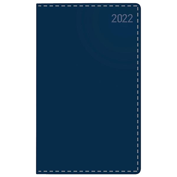 Buchkalender Daily Timer Compact Tizio dunkelblau 2022