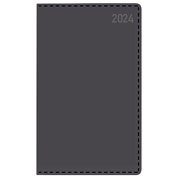 Buchkalender Daily Timer Compact Tizio schwarz 2024