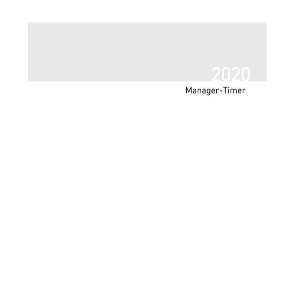 Buchkalender Manager-Timer Einlage 2020