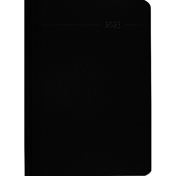 Buchkalender Mini Sydney Carbon 2023 - Büro-Kalender - Cheftimer 10,7x15,2 cm - 1 Tag 1 Seite - 352 Seiten - Alpha Editi