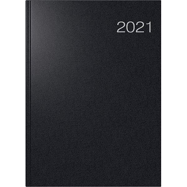 Buchkalender Modell Conform, 2021, Balacron-Einband schwarz