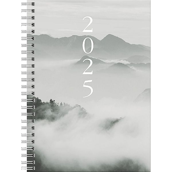 Buchkalender Modell Timing 1 (2025) Cloudy Mountains