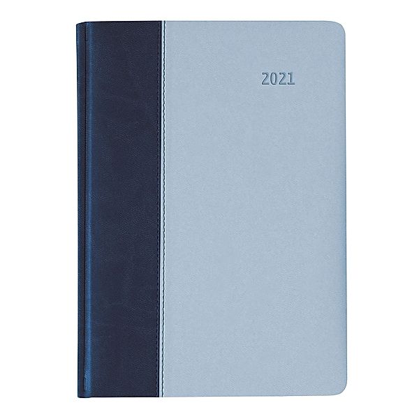 Buchkalender Premium Air blau-azur 2021