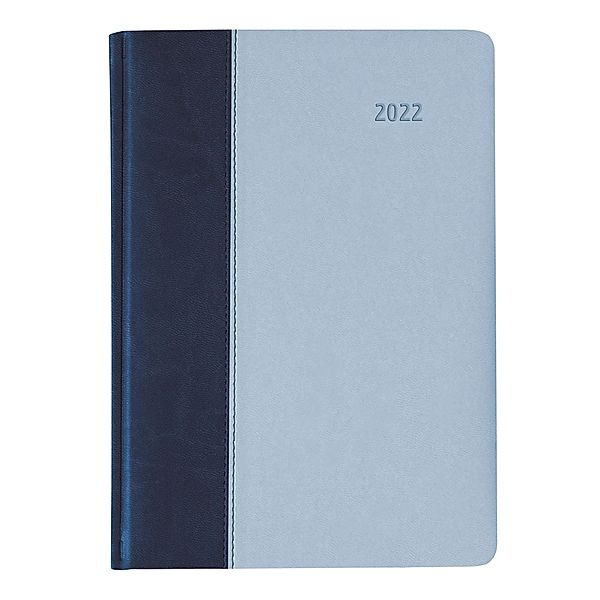 Buchkalender Premium Air blau-azur 2022