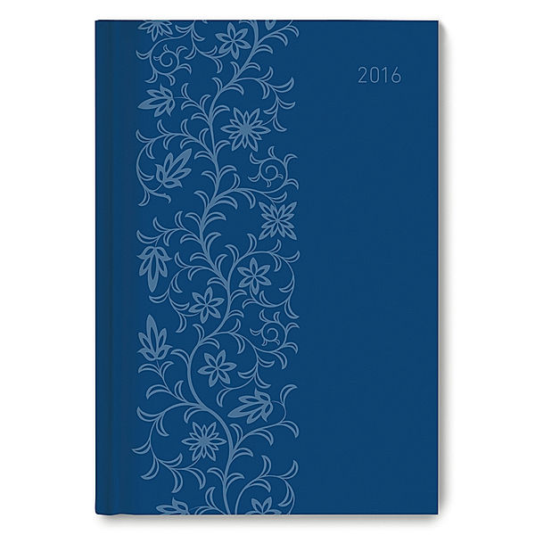 Buchkalender Style A5 Blue Ornaments 2016