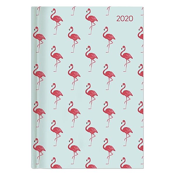 Buchkalender Style Flamingos 2020, ALPHA EDITION