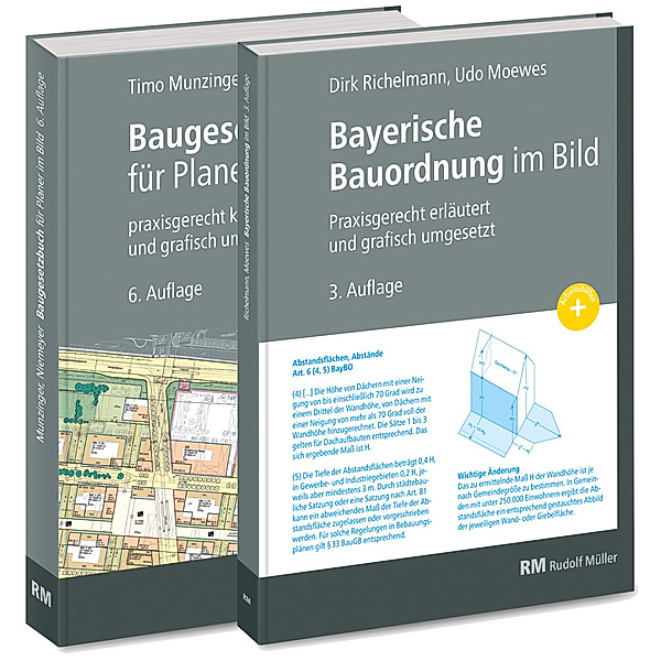 Buchpaket: Baugesetzbuch für Planer im Bild & Bayerische Bauordnung im Bild, Timo Munzinger, Eva Maria Niemeyer, Dirk Richelmann, Udo Moewes