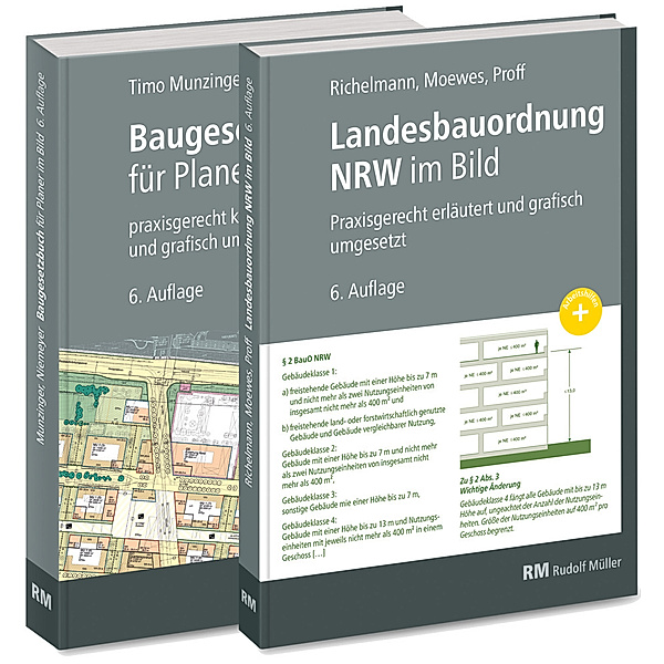 Buchpaket: Baugesetzbuch für Planer im Bild & Landesbauordnung NRW im Bild, Dirk Richelmann, Udo Moewes, Friederike Proff, Timo Munzinger, Eva Maria Niemeyer