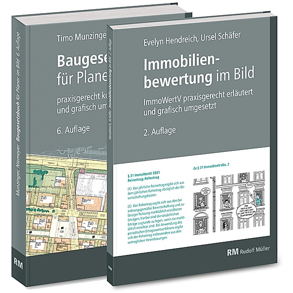 Buchpaket: Baugesetzbuch für Planer im Bild & Immobilienbewertung im Bild, Eva Maria Levold, Evelyn Hendreich, Timo Munzinger, Ursel Schäfer