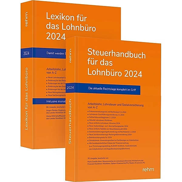 Buchpaket Lexikon für das Lohnbüro und Steuerhandbuch 2024, Wolfgang Schönfeld, Jürgen Plenker, Heinz-Willi Schaffhausen, Marie Camille Meer