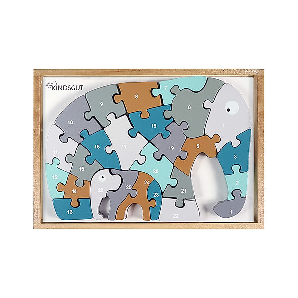 Kindsgut Buchstaben-Puzzle ELEFANT 26-teilig
