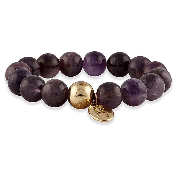 Buckley London Armschmuck Messing Amethyst 19cm Glänzend