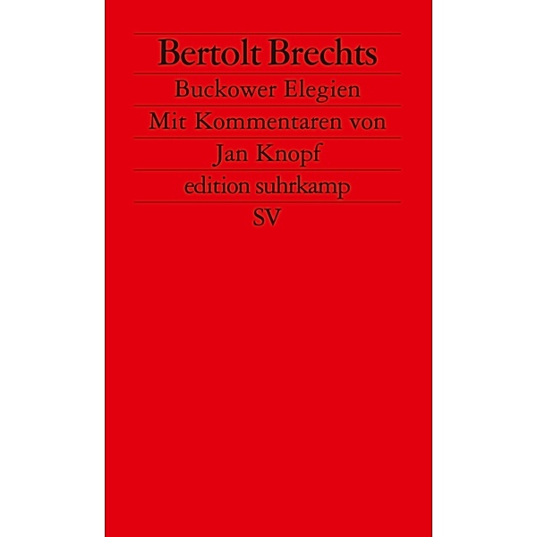 Buckower Elegien, Bertolt Brecht