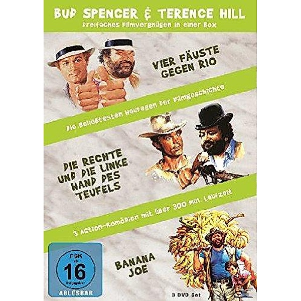 Bud Spencer & Terence Hill - Vier Fäuste gegen Rio / Die rechte und die linke Hand des Teufels / Banana Joe DVD-Box, Bud & Hill,Terence Spencer