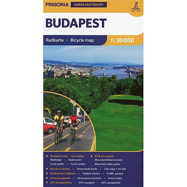 Budapest Radkarte 1:30 000