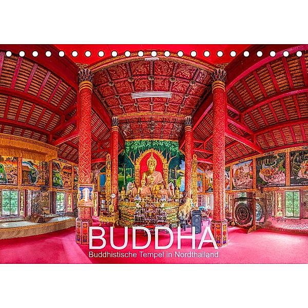BUDDHA - Buddhistische Tempel in Nordthailand (Tischkalender 2023 DIN A5 quer), Ernst Christen
