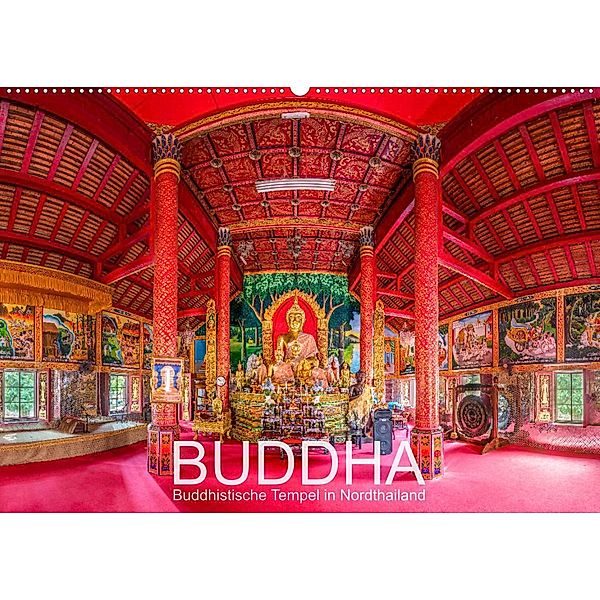 BUDDHA - Buddhistische Tempel in Nordthailand (Wandkalender 2023 DIN A2 quer), Ernst Christen