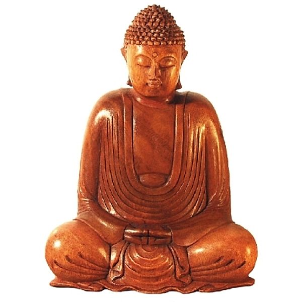 Buddha Gautama im Lotussitz braun 25 cm