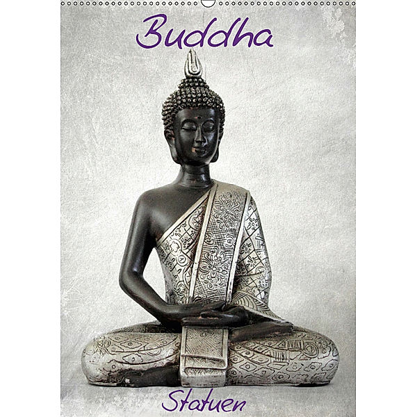 Buddha Statuen (Wandkalender 2019 DIN A2 hoch), JUSTART