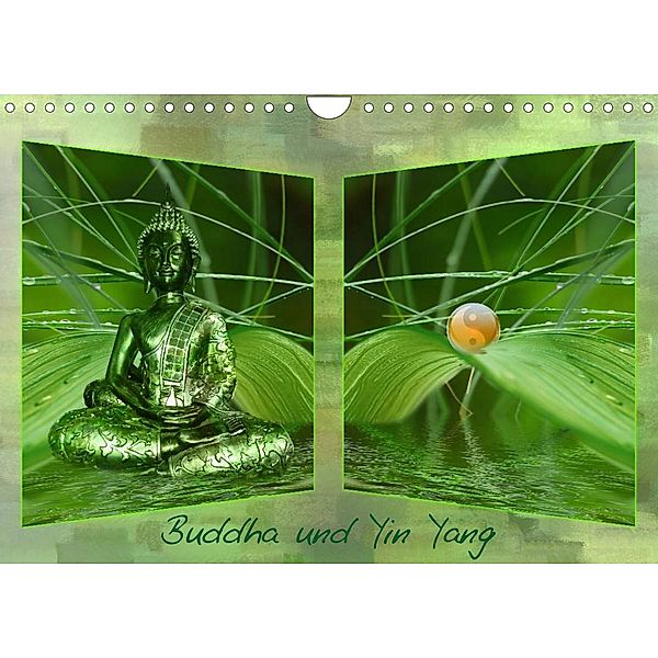 Buddha und Yin Yang (Wandkalender 2023 DIN A4 quer), Claudia Burlager