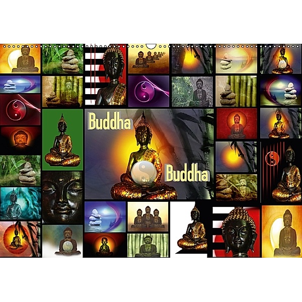 Buddha (Wandkalender 2018 DIN A2 quer), Claudia Burlager