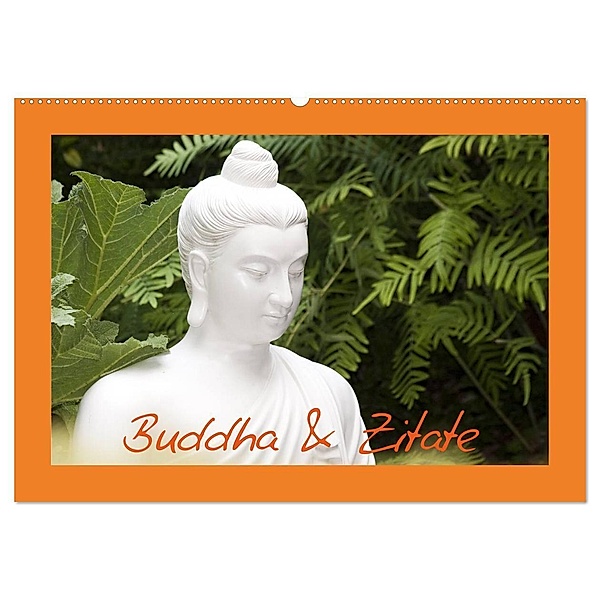 Buddha & Zitate (Wandkalender 2024 DIN A2 quer), CALVENDO Monatskalender, Elisabeth Stanzer