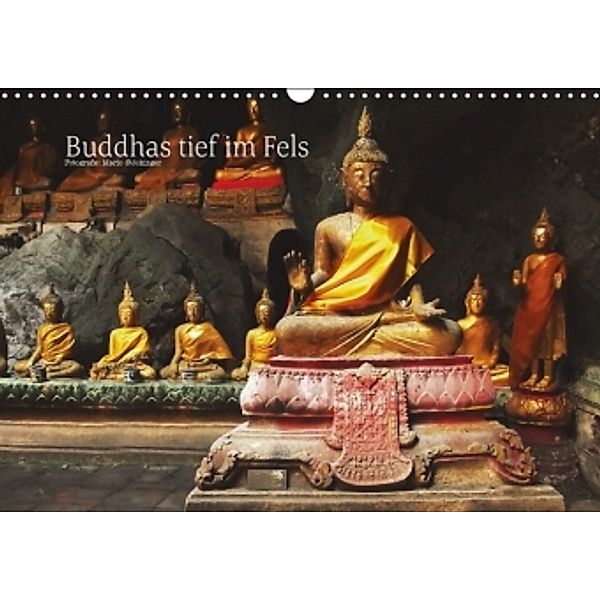 Buddhas tief im Fels (Wandkalender 2014 DIN A3 quer), Mario Stöckinger