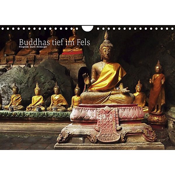 Buddhas tief im Fels (Wandkalender 2023 DIN A4 quer), Mario Stöckinger